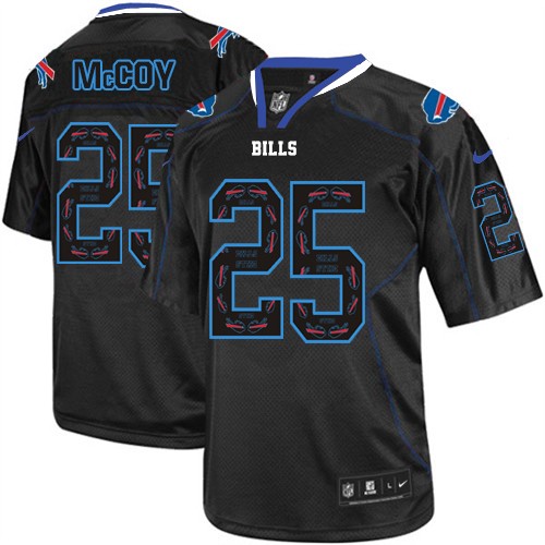 Men's Elite LeSean McCoy Nike Jersey New Lights Out Black - #25 NFL Buffalo Bills